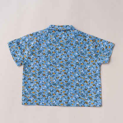 開襟シャツ　PRINT