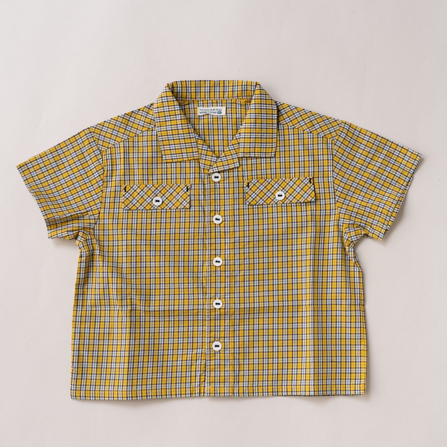 開襟シャツ　CHECK