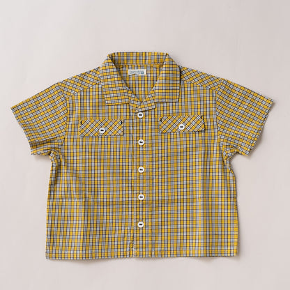 開襟シャツ　CHECK