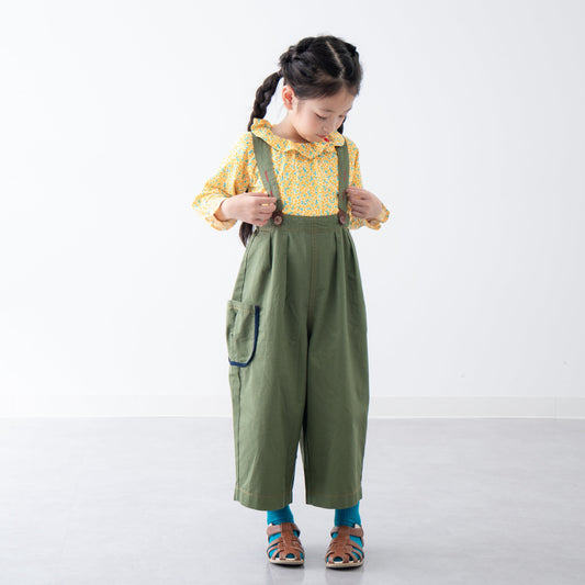 オーバーサイズサロペット　KHAKI