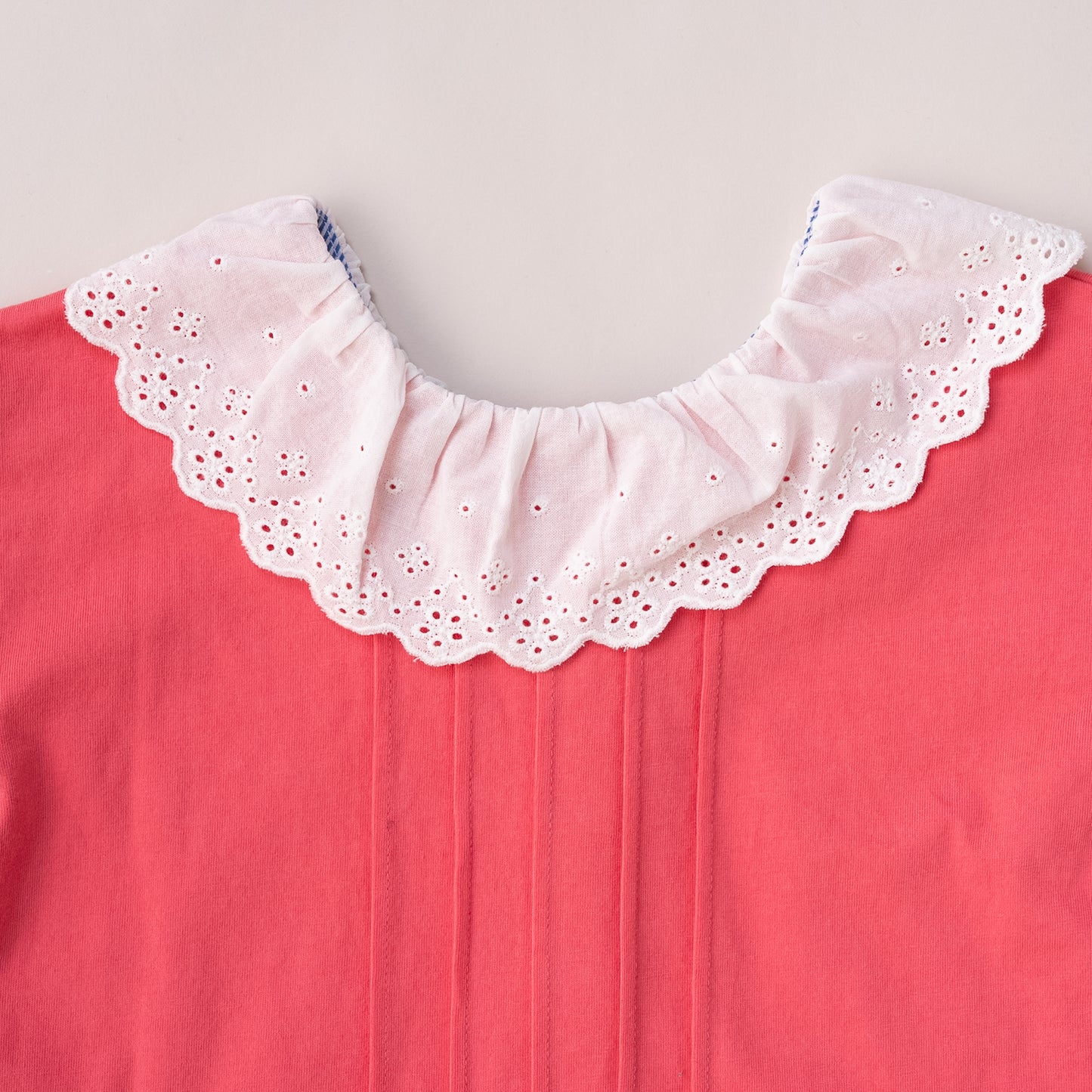 ラウンドカラーTシャツ　PINK