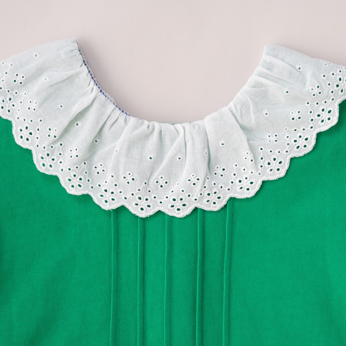 ラウンドカラーTシャツ　GREEN