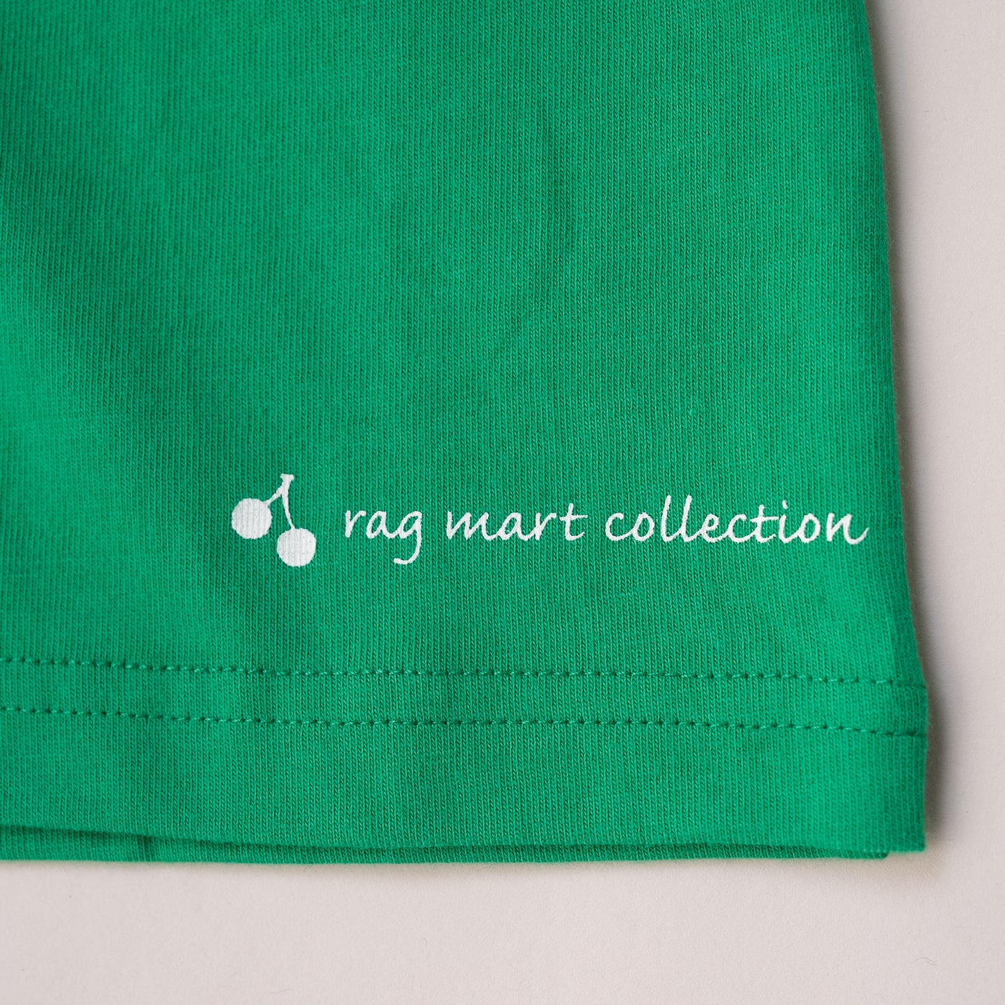 ラウンドカラーTシャツ　GREEN