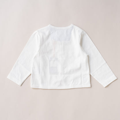 Vネックジップカーデ　OFF-WHITE