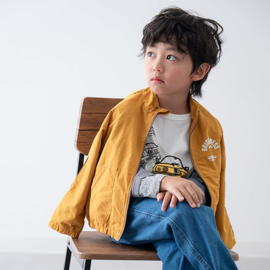 ナイロンウインドブレーカー　YELLOW
