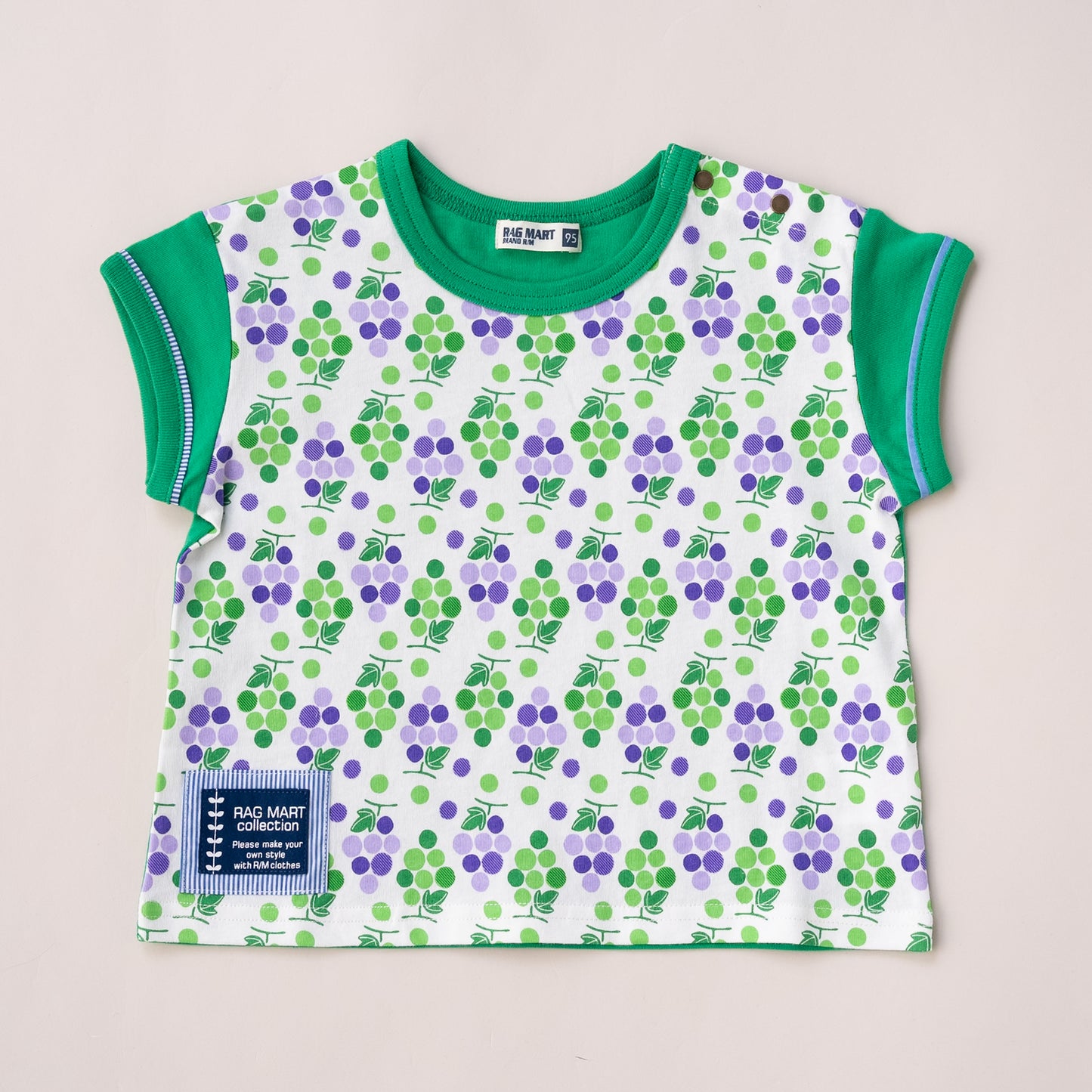 ショートスリーブTシャツ【ぶどう】　GREEN