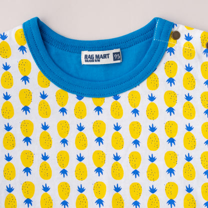 ショートスリーブTシャツ【パイン】　BLUE