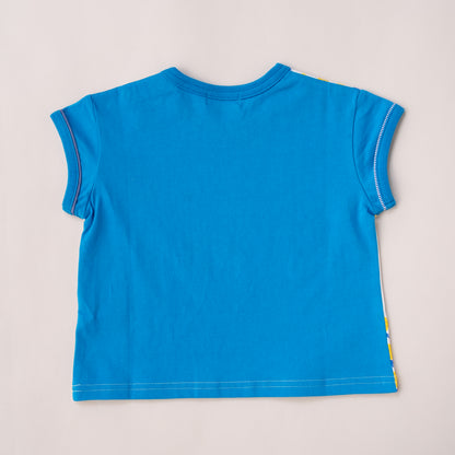 ショートスリーブTシャツ【パイン】　BLUE