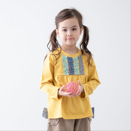 フリルTシャツ　YELLOW