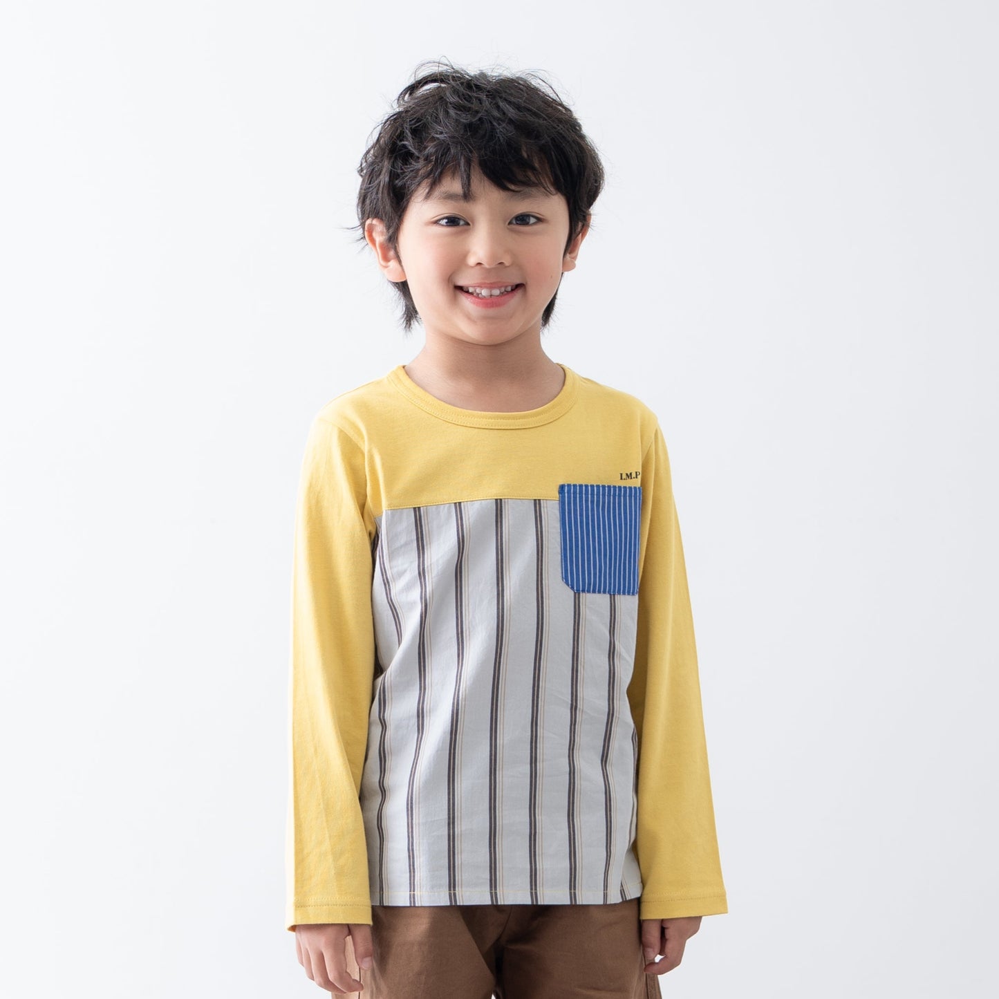 切り替えシャツ　STRIPE