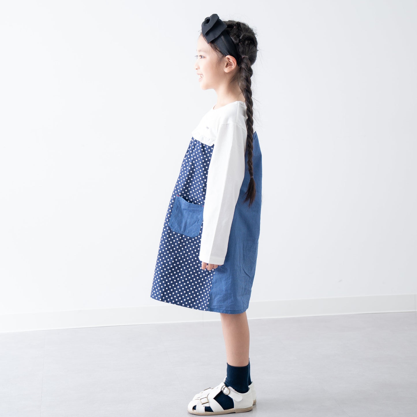 切り替えTシャツワンピース　DOT