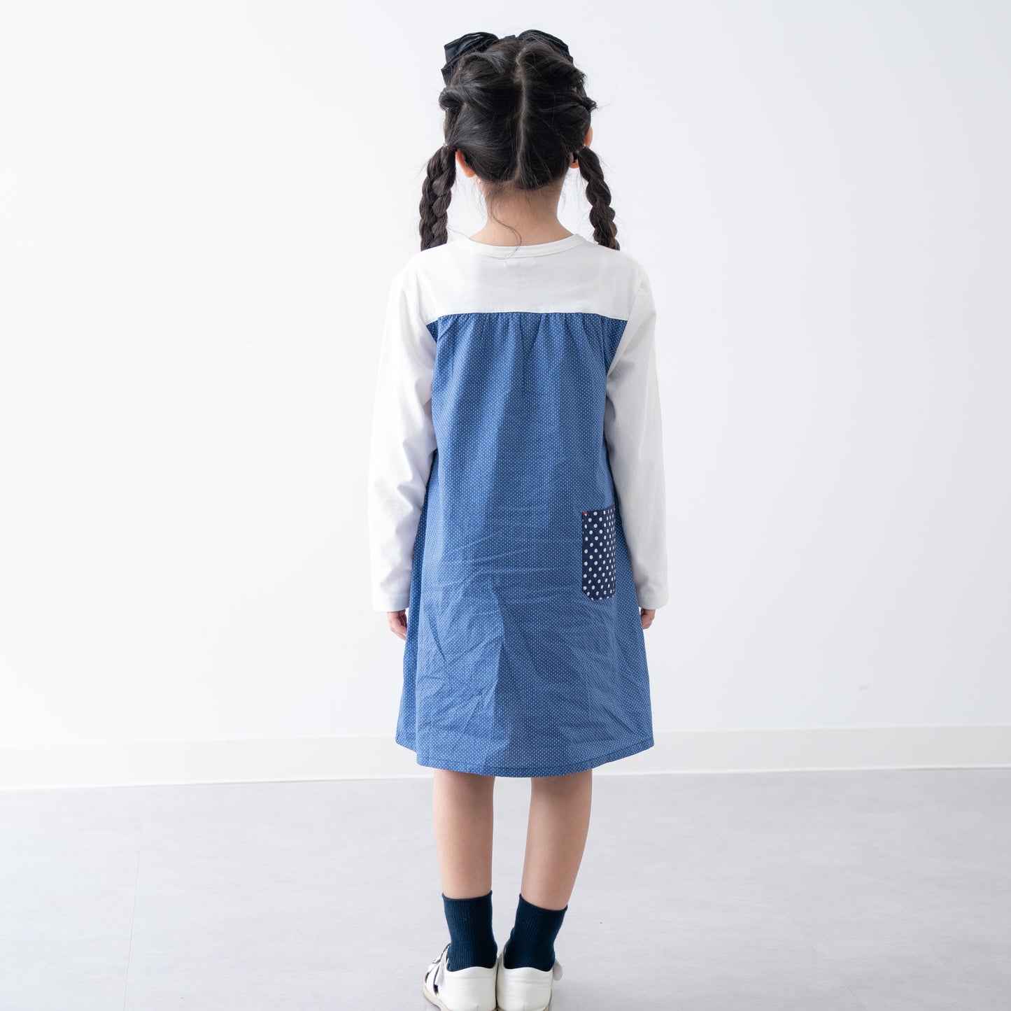 切り替えTシャツワンピース　DOT