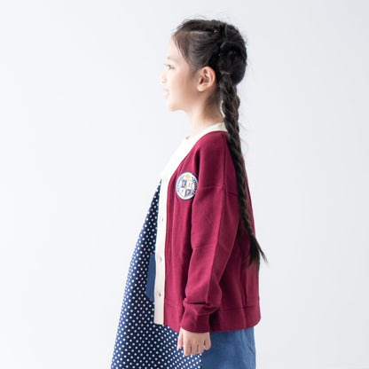 トラッドスタイルカーディガン　RED