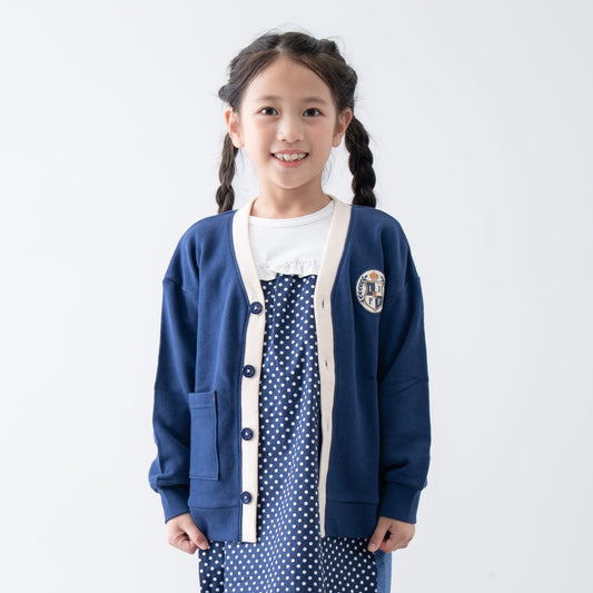トラッドスタイルカーディガン　NAVY