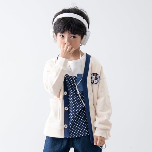 トラッドスタイルカーディガン　IVORY