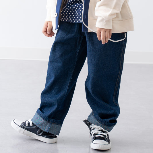 デニムワークパンツ　NAVY