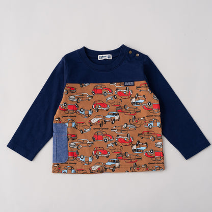 レトロカープリントTシャツ　CAMEL