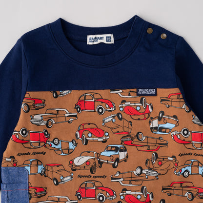 レトロカープリントTシャツ　CAMEL