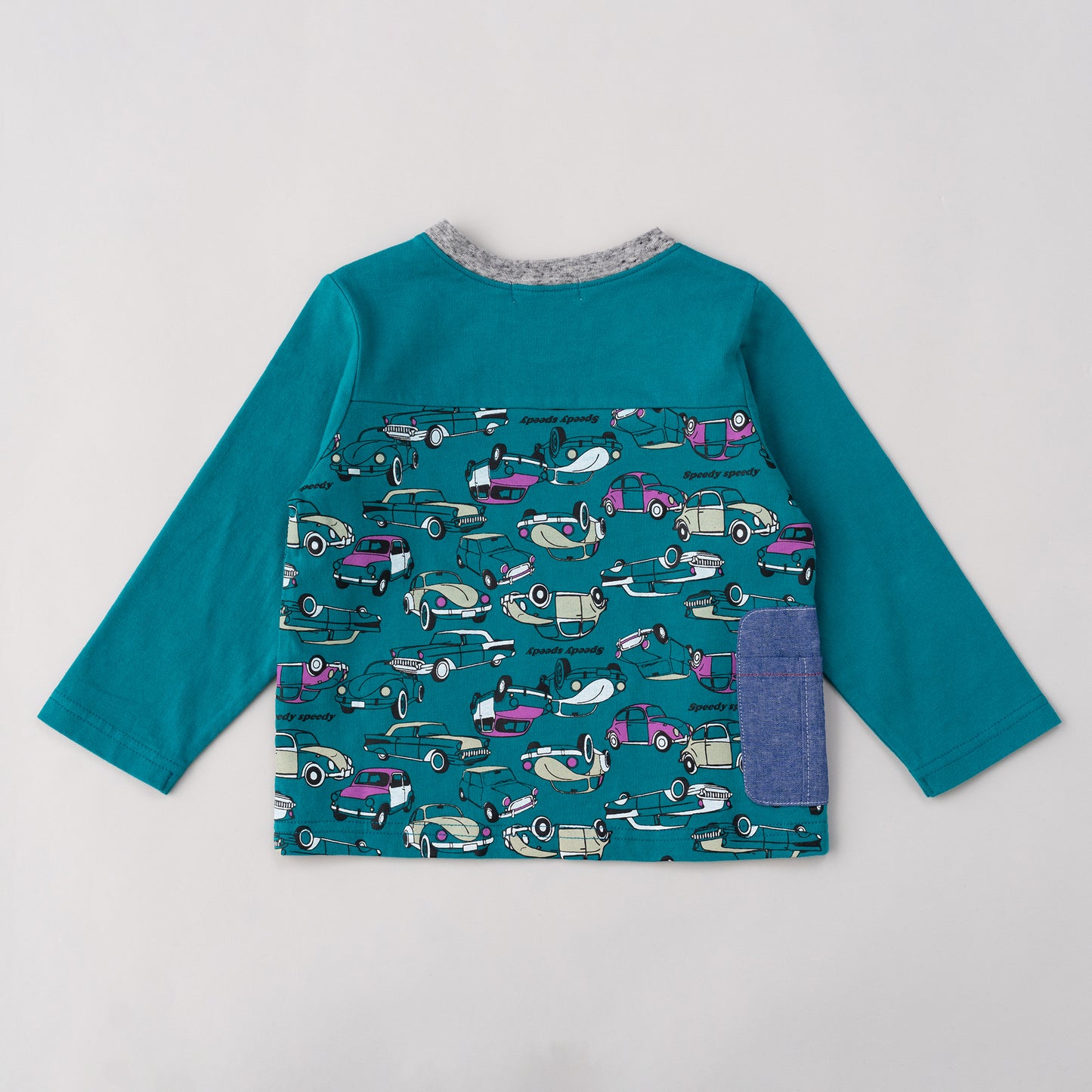 レトロカープリントTシャツ　GREEN