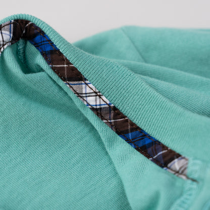 ヘンリーネックTシャツ　GREEN