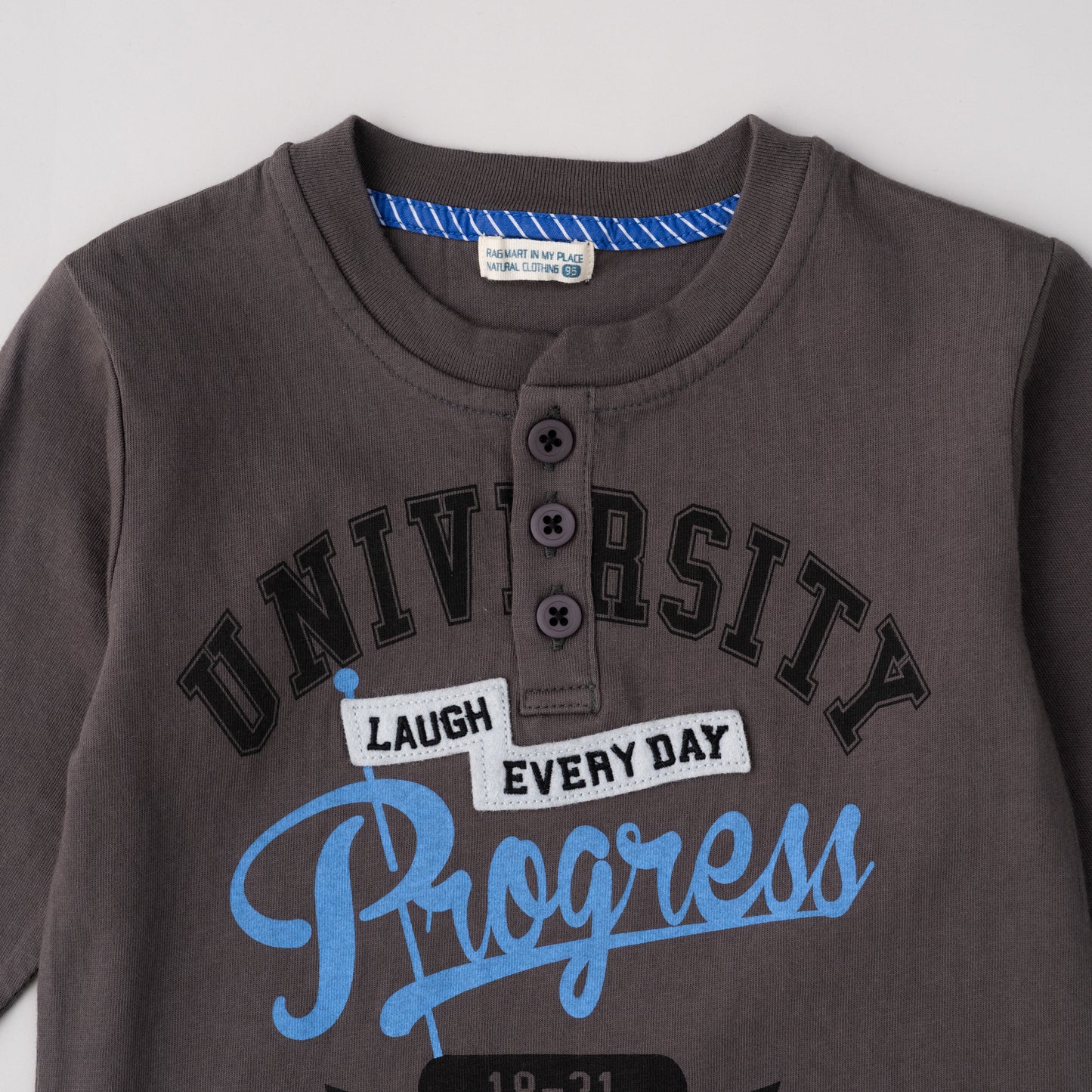 ヘンリーネックTシャツ　MOCHA