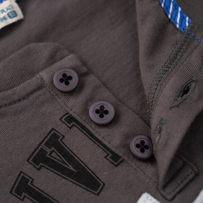 ヘンリーネックTシャツ　MOCHA