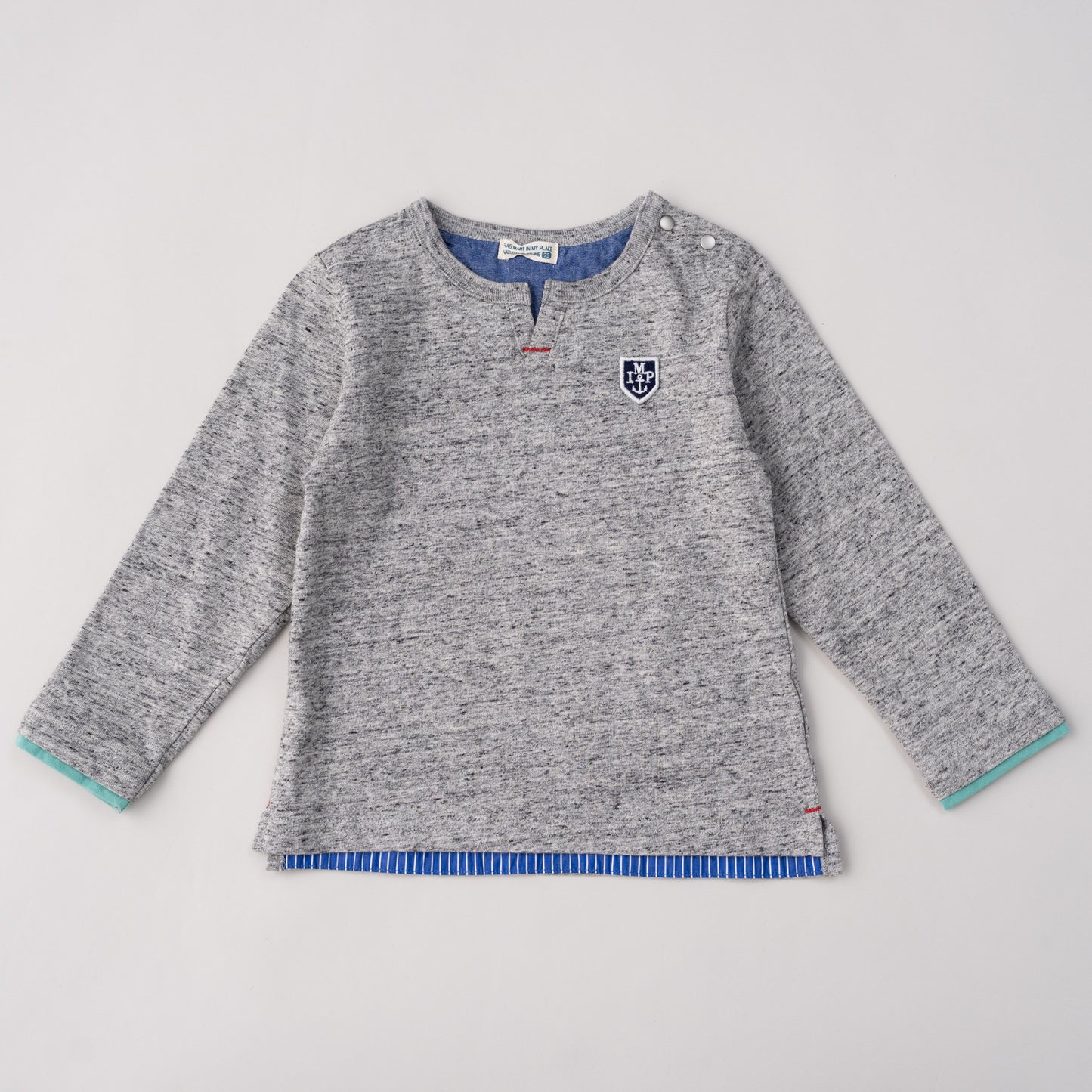 ワンポイントTシャツ　GRAY