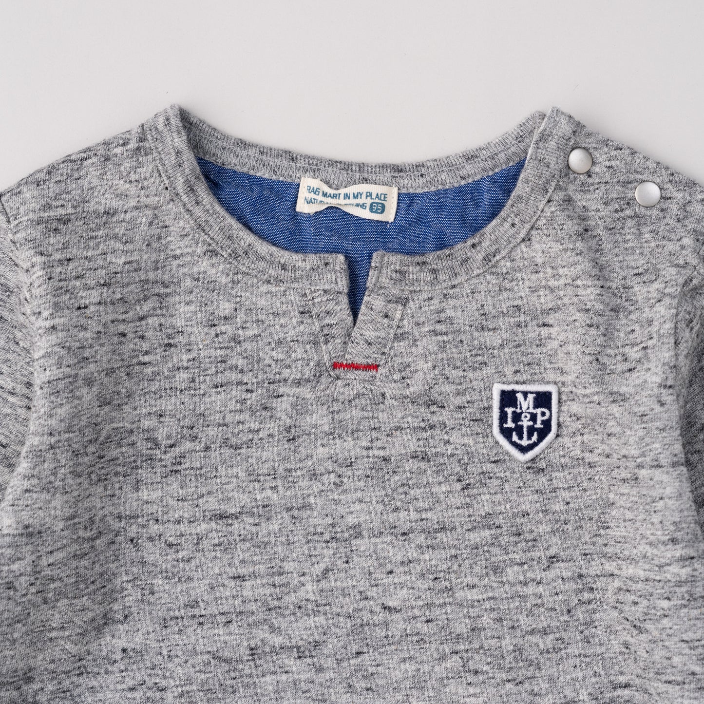 ワンポイントTシャツ　GRAY