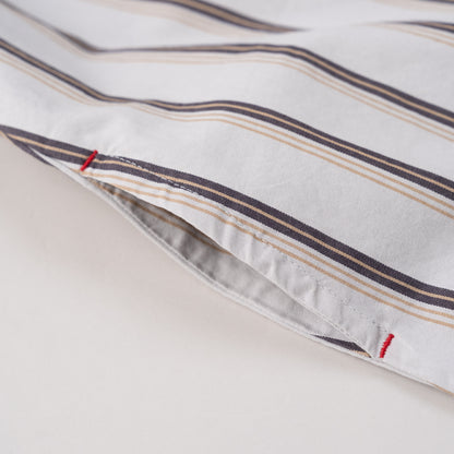 フリルカラーワンピース　STRIPE