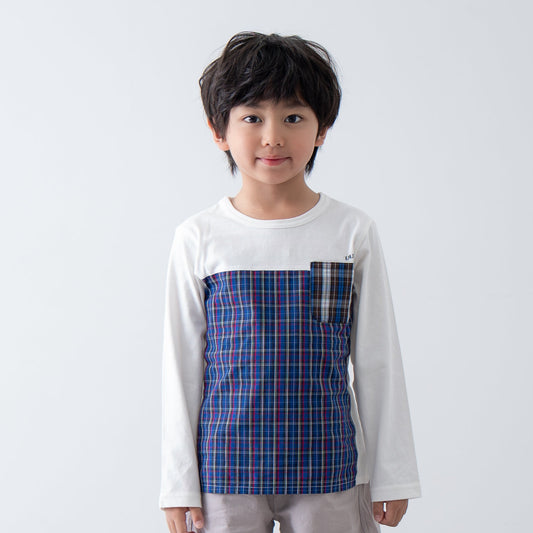 切り替えTシャツ　CHECK