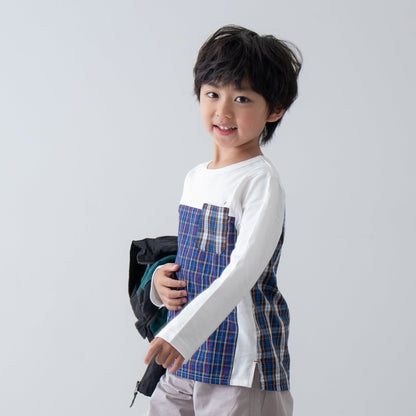 切り替えTシャツ　CHECK