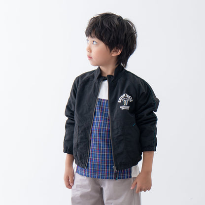 ナイロンウインドブレーカー　BLACK