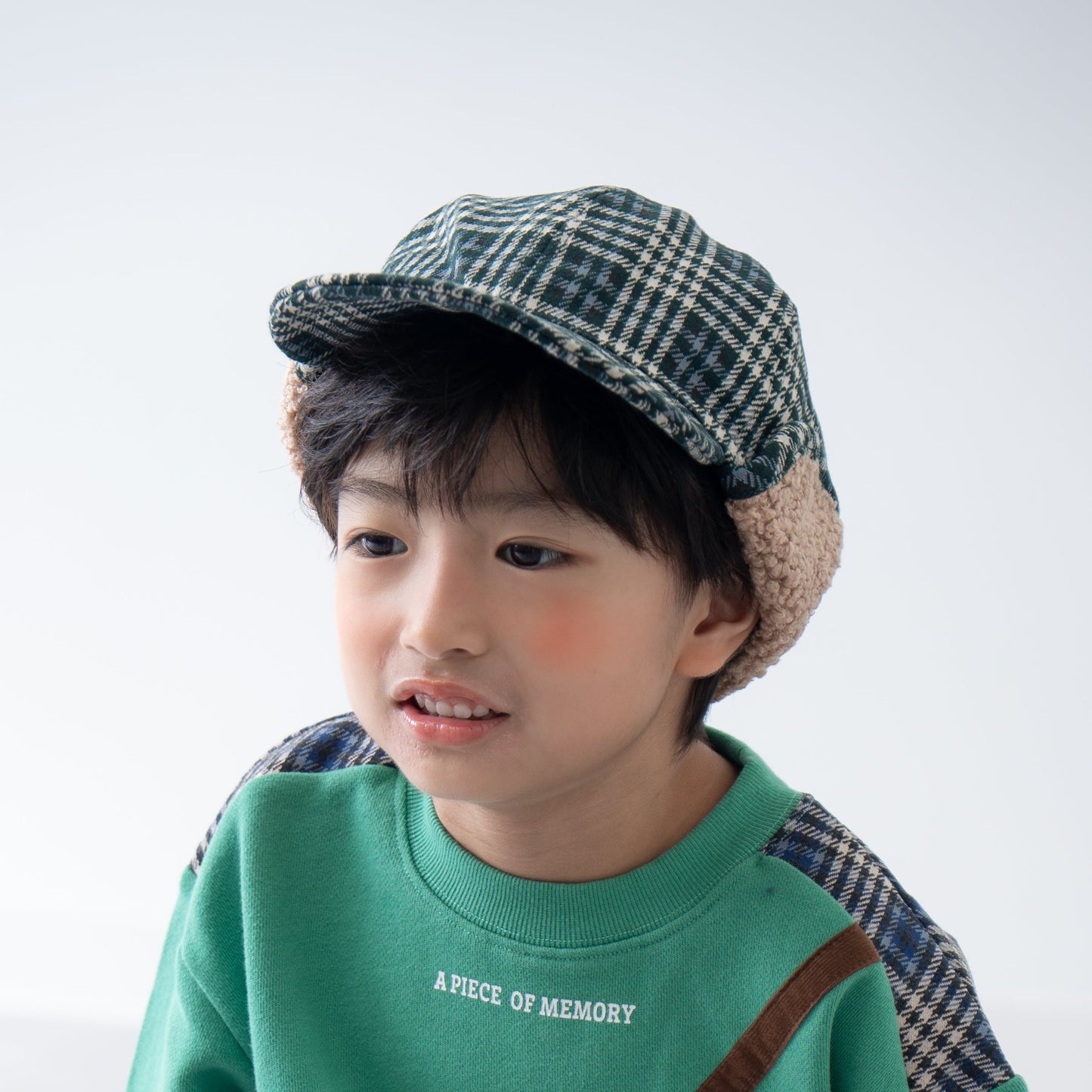 ボア耳フライトキャップ　GREEN