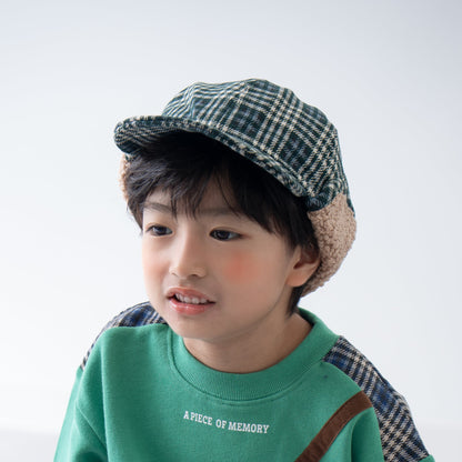 ボア耳フライトキャップ　GREEN
