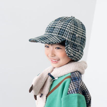 ボア耳フライトキャップ　GREEN
