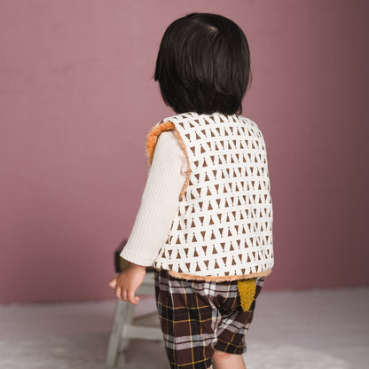 ベビーリバーシブルベスト　PRINT
