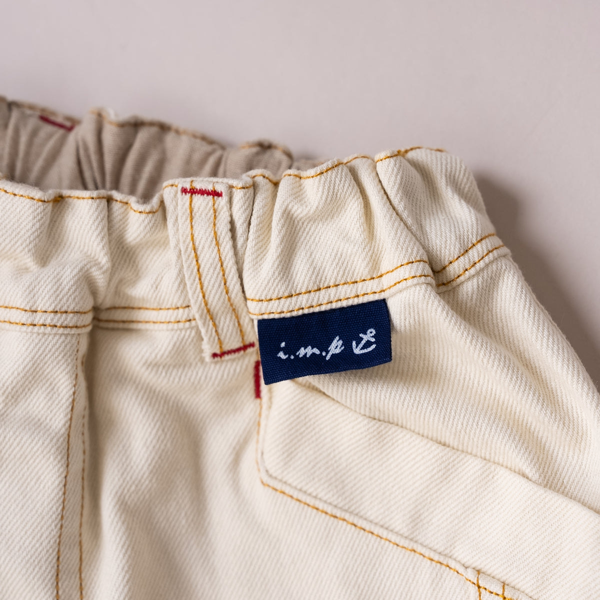 デニムワークパンツ　IVORY