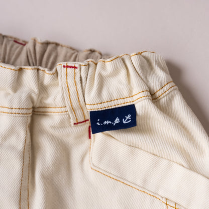 デニムワークパンツ　IVORY