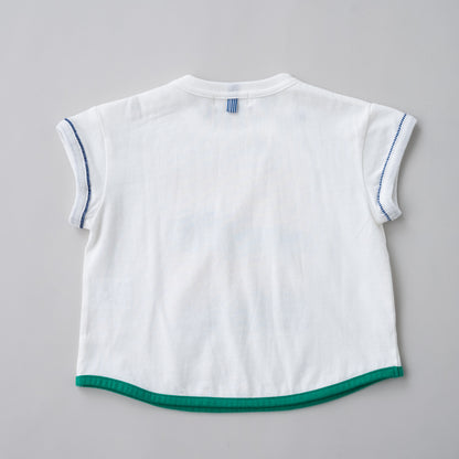 ショートスリーブプリントTシャツ【ワニ】　OFF-WHITE