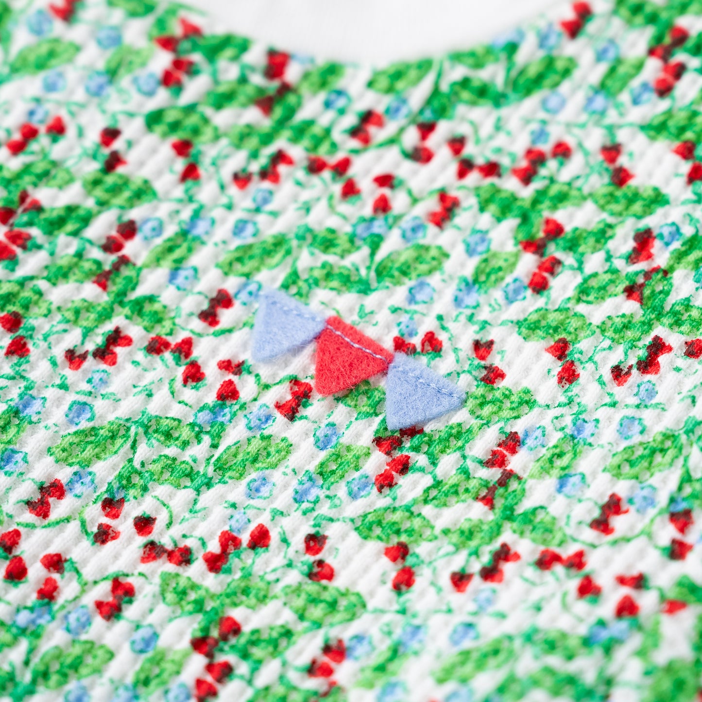 ワッフルカバーオール【イチゴ】　RED