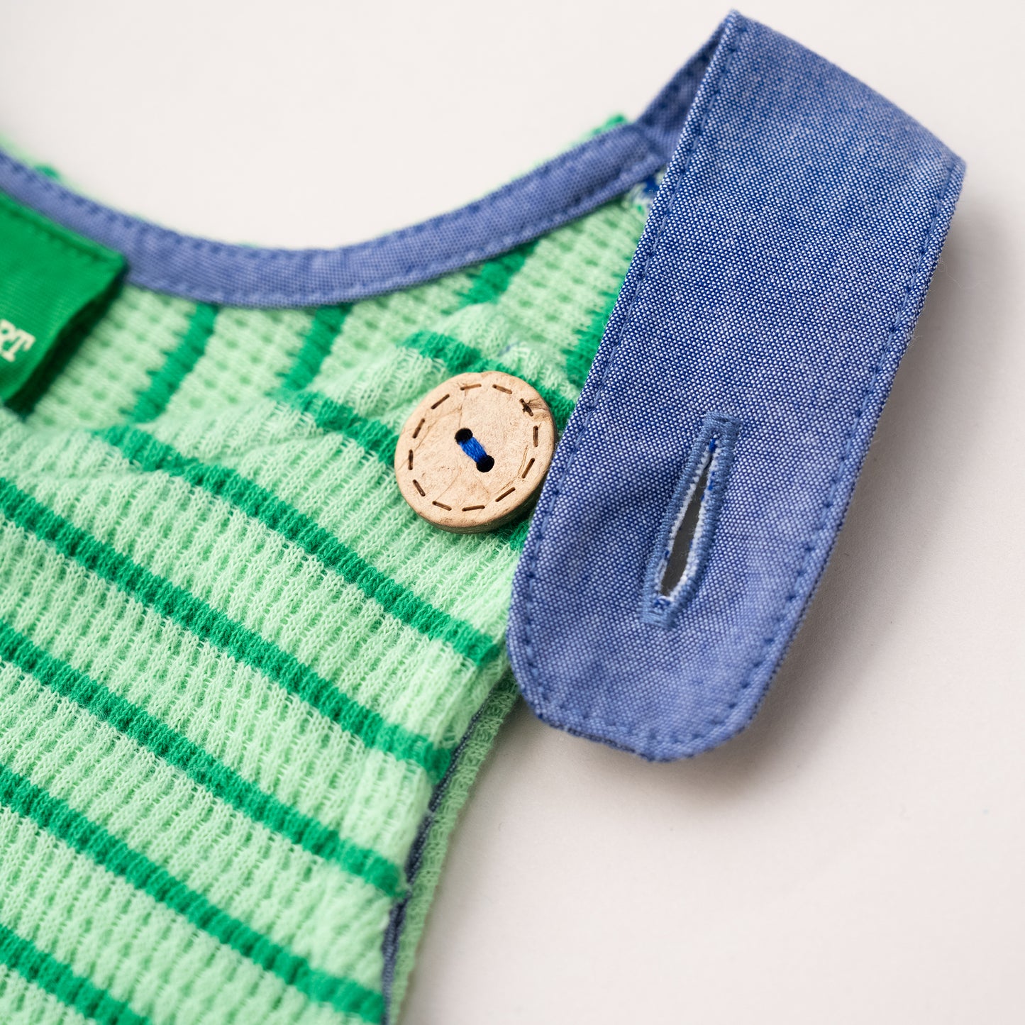 ワッフルベスト＆パンツセット　GREEN