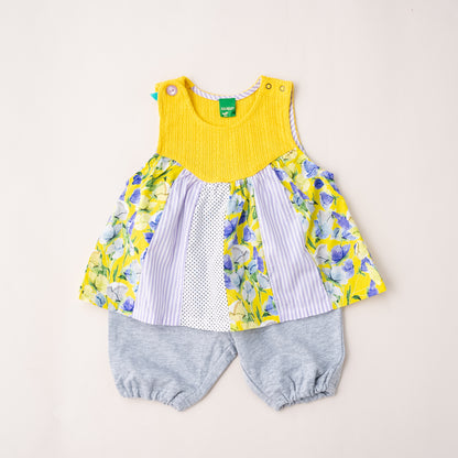 ベビーチュニック＆パンツセット　YELLOW