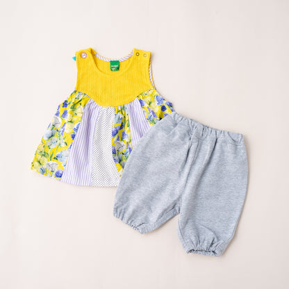 ベビーチュニック＆パンツセット　YELLOW