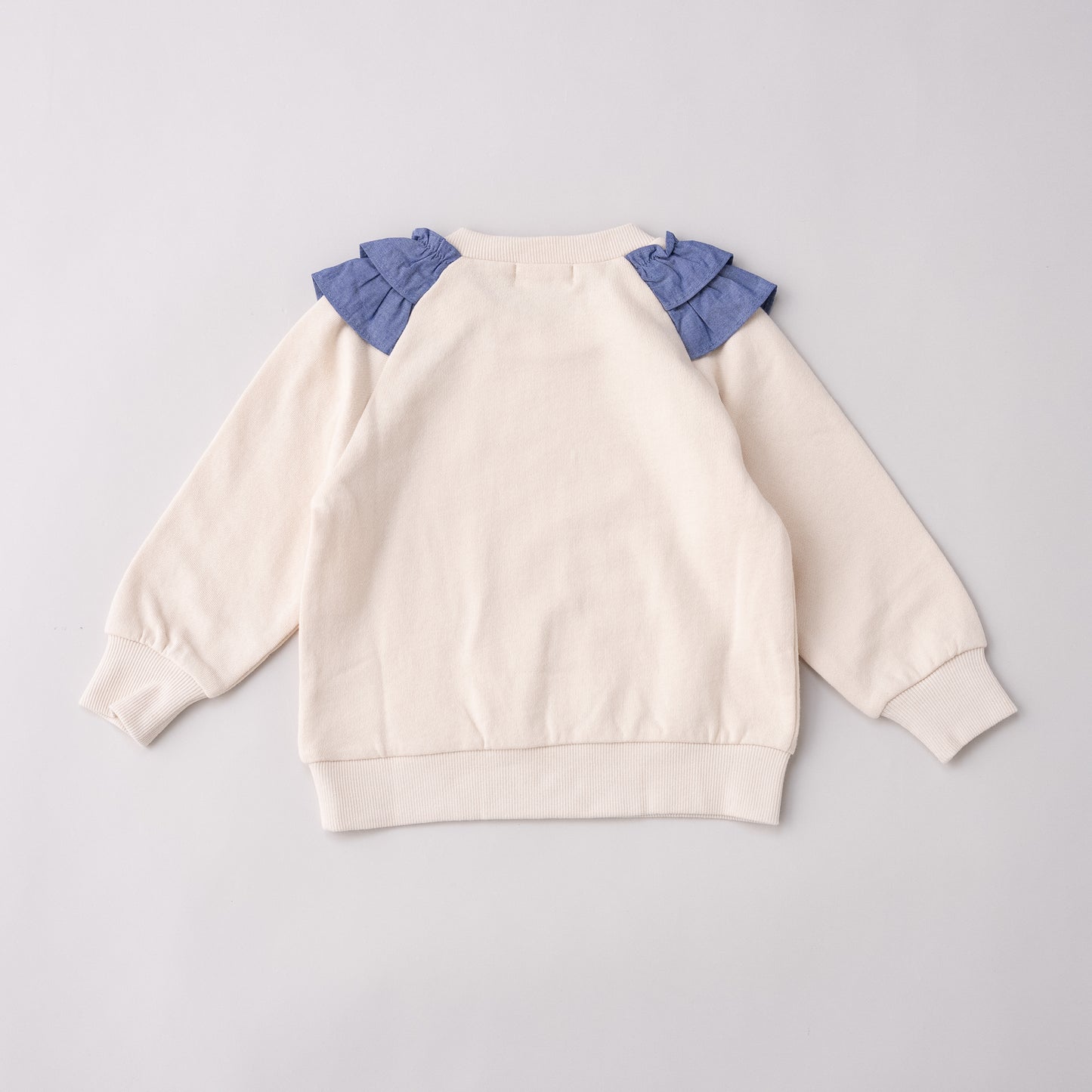 フラワーモチーフトレーナー　IVORY