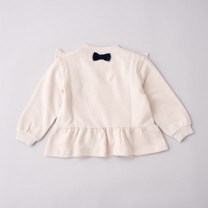 フリルトレーナー　IVORY
