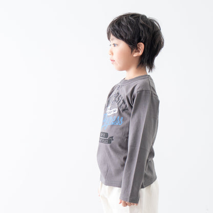 ヘンリーネックTシャツ　MOCHA