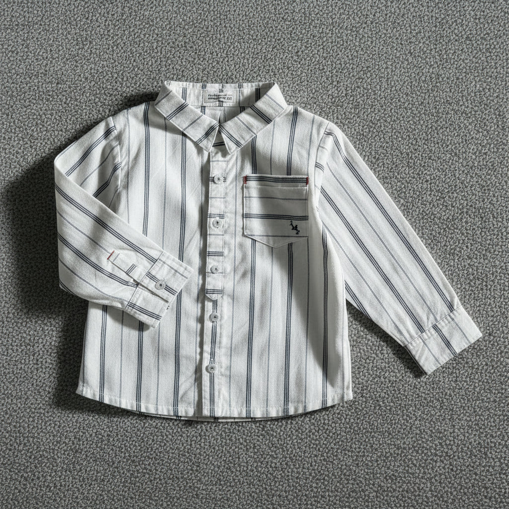 レギュラーカラーシャツ　STRIPE