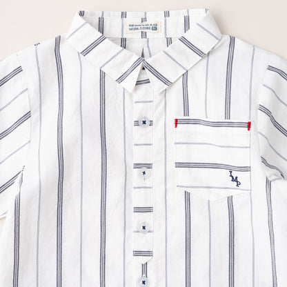 レギュラーカラーシャツ　STRIPE