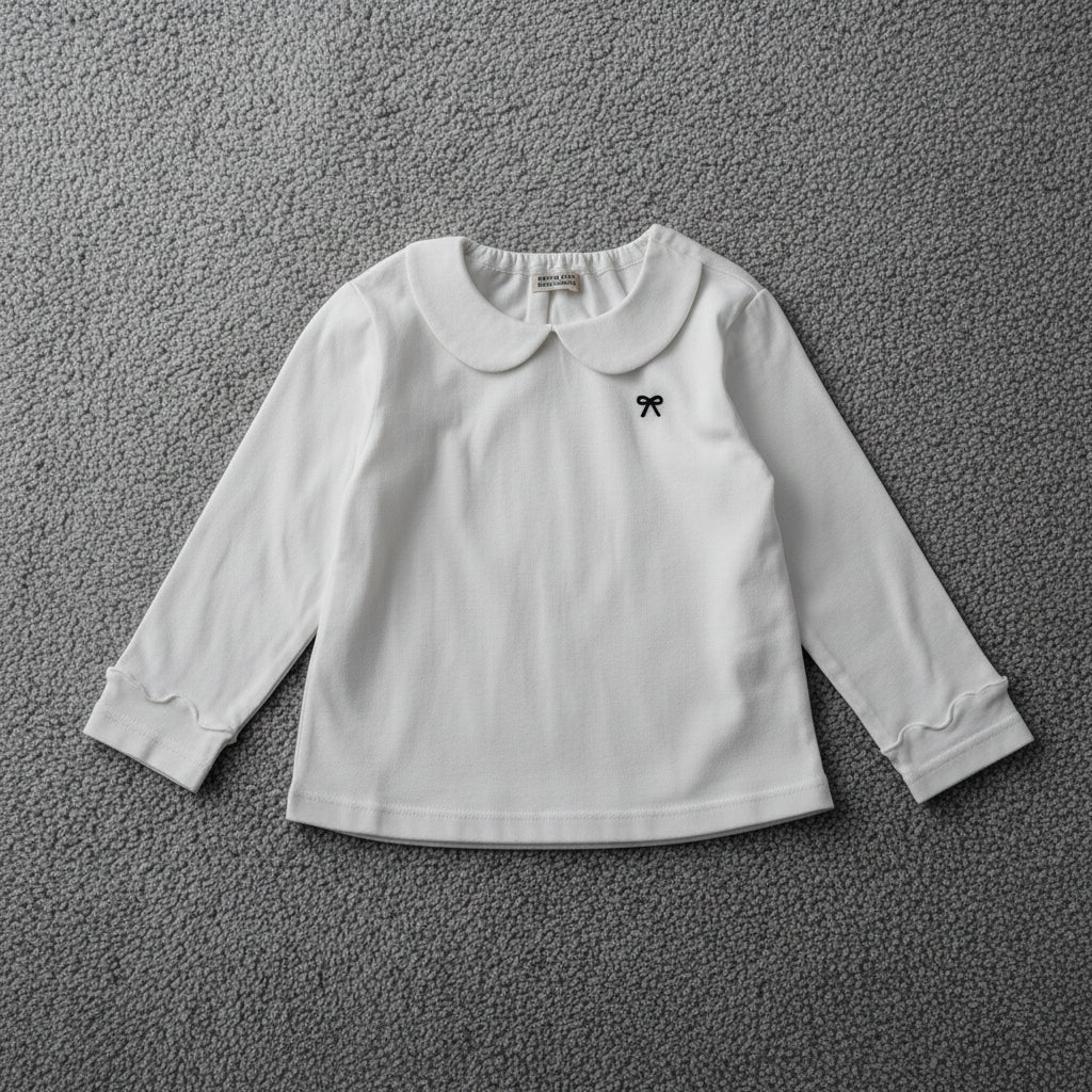 丸襟カットソー　OFF-WHITE