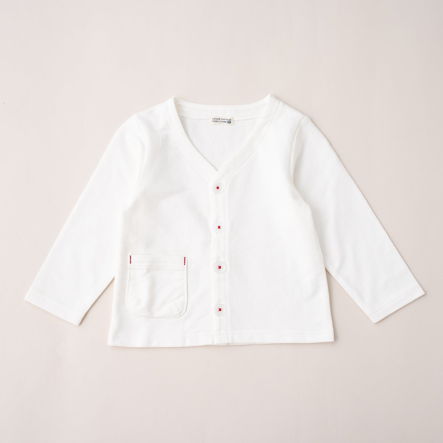 スタンダードVネックカーデ　OFF-WHITE